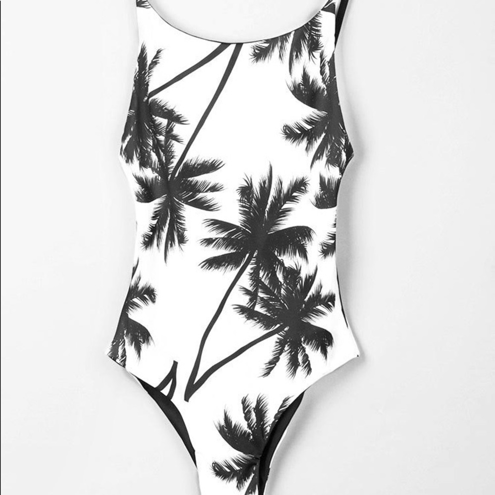Black and White One Piece CUPSHE